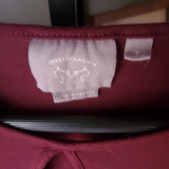 Anthropologie plum keyhole top - Picture 6 of 8